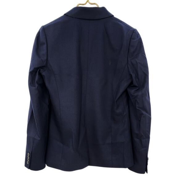 J. Crew 1035 Super 120's Navy 100% Virgin Wool Blazer Classic Timeless Size 8 - Picture 4 of 12